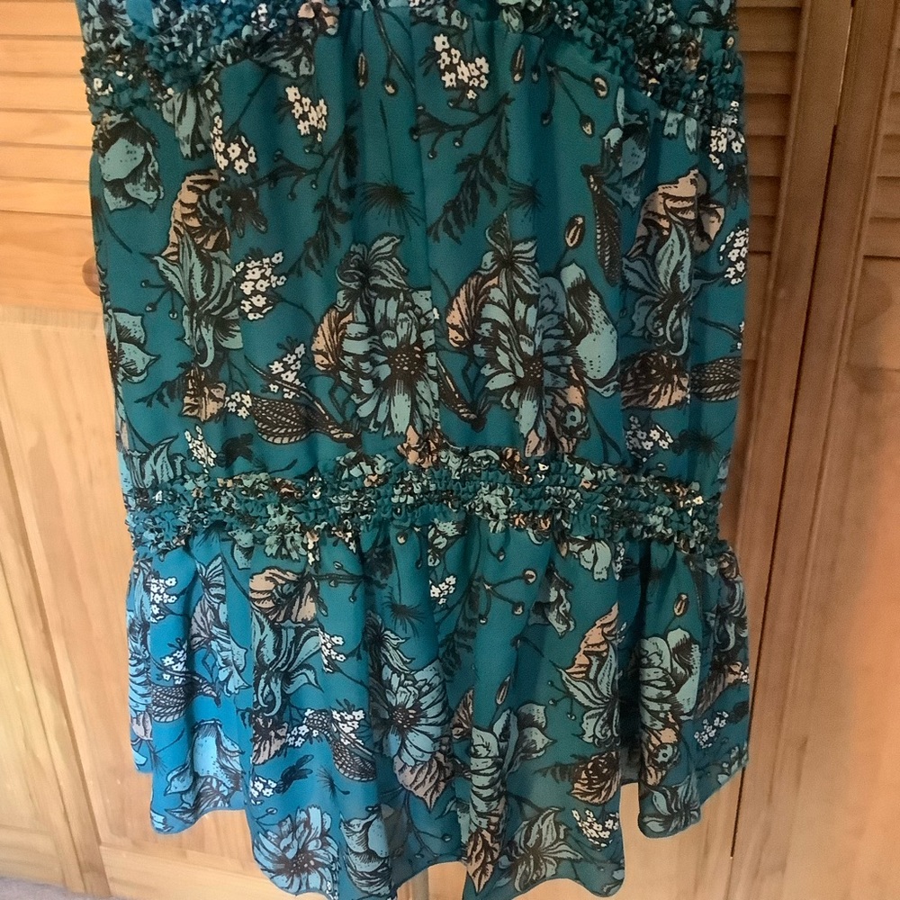 K. Jordan Tank Top tunic blouse long back hem Vee neck Large - Picture 5 of 9